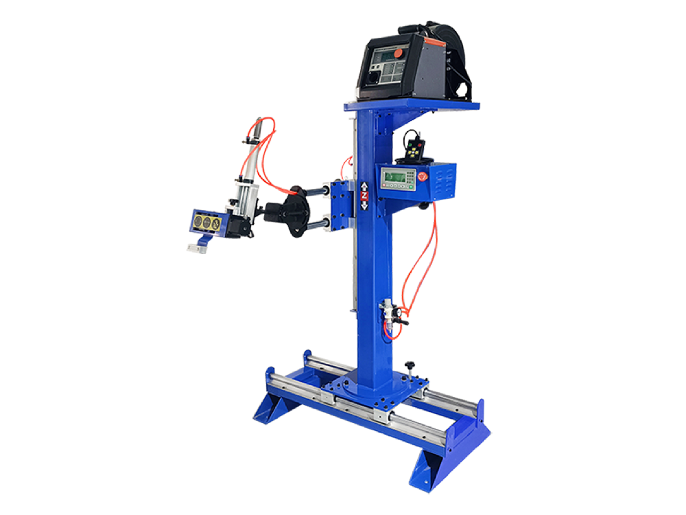 手動焊接操作架搭配變位機(jī)滾輪架實現(xiàn)自動焊