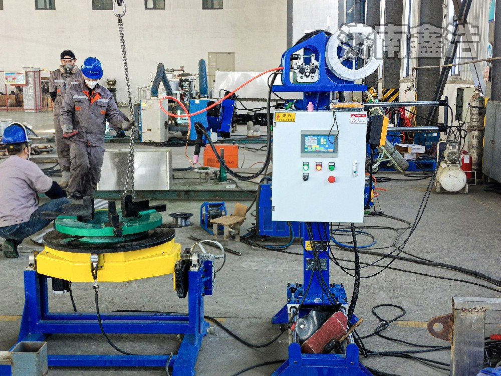 煙臺客戶訂購600公斤分體氬弧自動焊，成型美觀，自動焊接